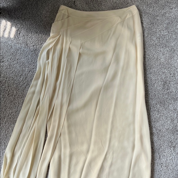 CHANEL by Karl Lagerfeld Vintage Elegant Cream Maxi Skirt - Picture 1 of 5
